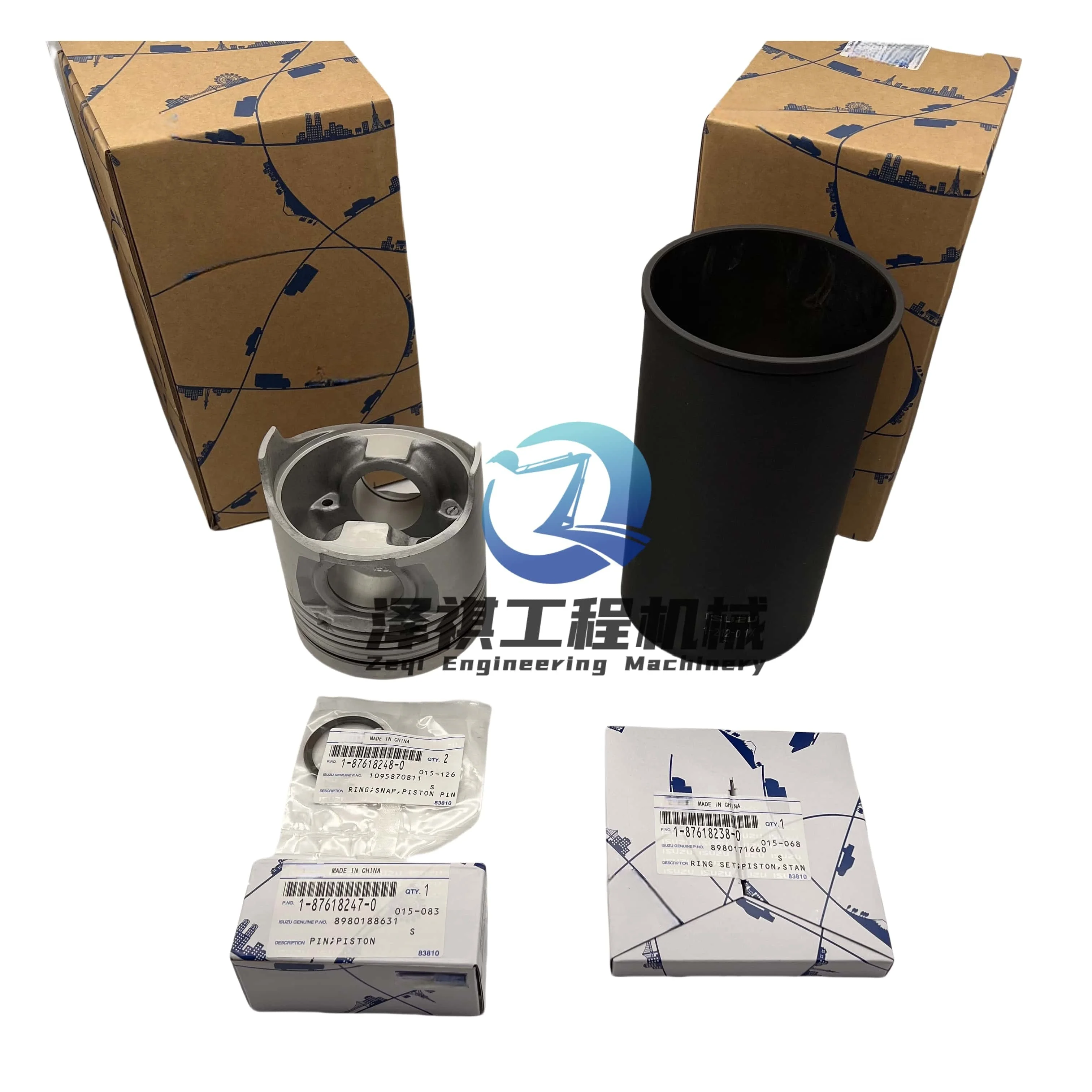 Genuine Diesel Engine Liner Kit 4LE2  4JJ1 4HK1  4JB1 4JG1 4BG1 6BD1 6HK1 6WG1 6UZ1 for Isuzu 4jg2 Parts Repair and Rebuild Kit