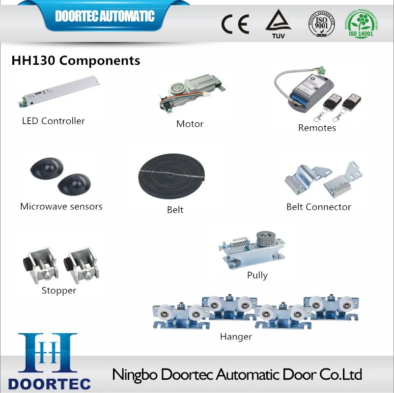 Doortec HH130 Led Display  Controller Sliding Door Automatic Sliding Door Operator for  Commercial