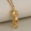 Gold-single pendant