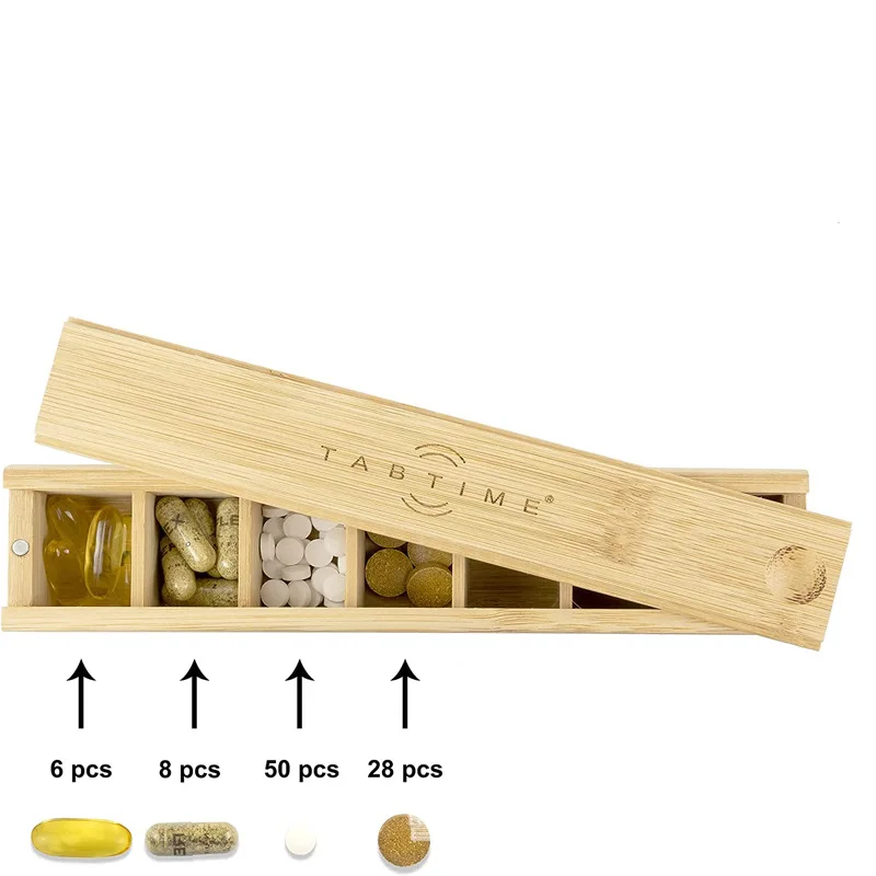 Компактный Еженедельный органайзер для таблеток коробка с напоминанием черный диспенсер лекарств капсул дома офиса отеля