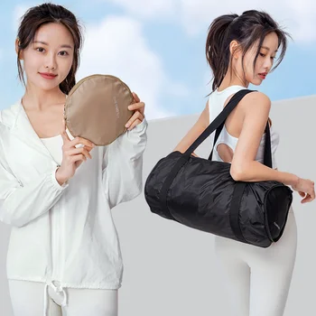 Large Capacity Waterproof Folding Oxford Travel Gym Bag Wet Dry Seperation Sports Yoga Bag Custom Logo