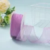 4cm purple wrinkled snow gauze belt, size 10