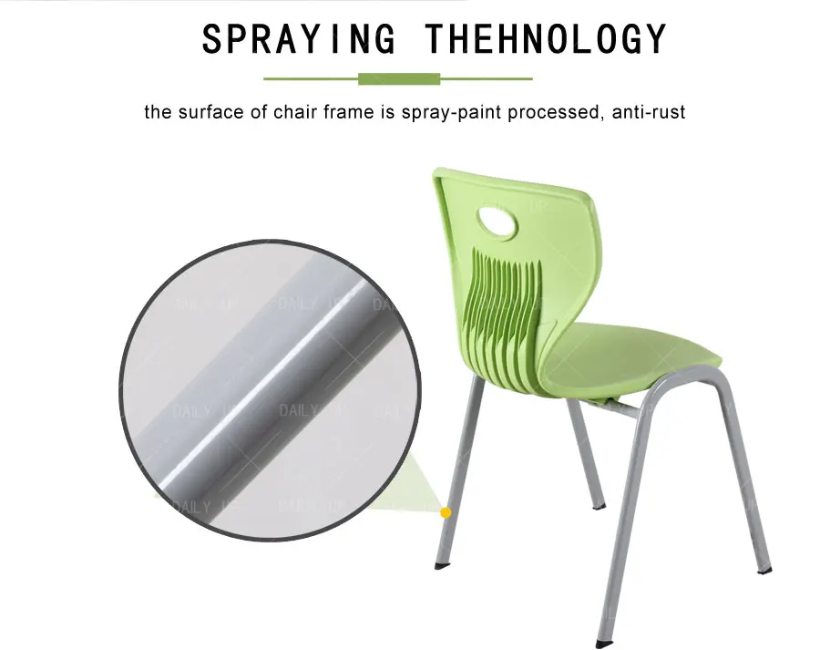 Stackable School Study Chair Student Classroom Training Chair Reading Room Library Chair For Meeting Conference College