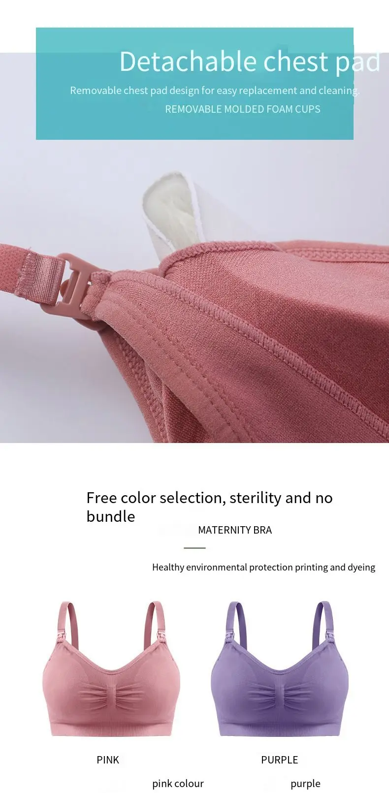 Womens High Quality Wirefree Breastfeeding Underwear Nursing Bra For Big Breast Buy Nursing