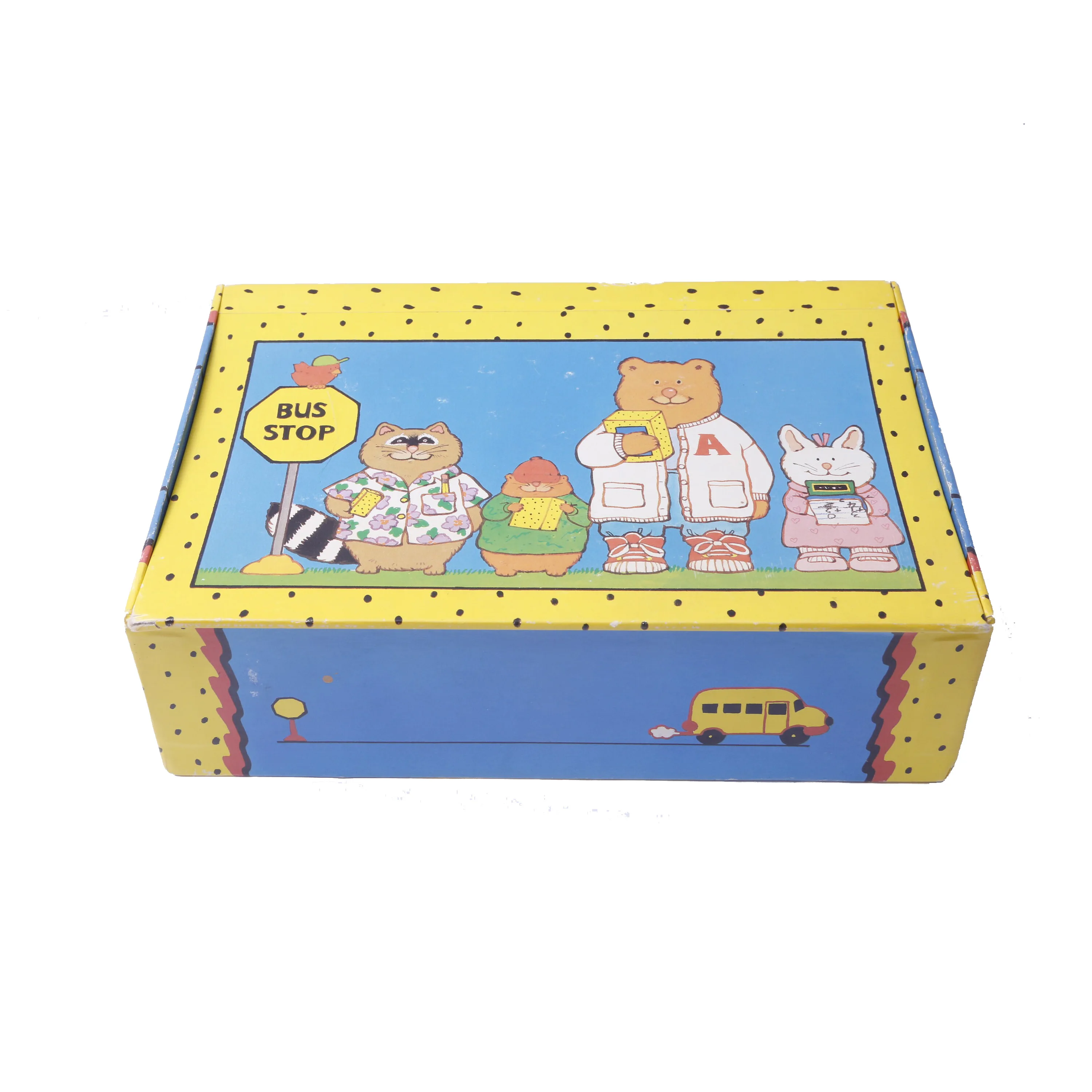 Custom Corrugated Toy Packaging Box Printed Cartoon Design Kids Toy Box