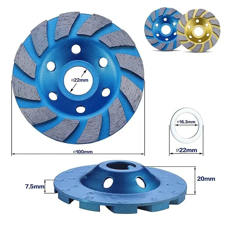 Diamond Cup Grinding Wheel Turbo Row for Concrete Stone