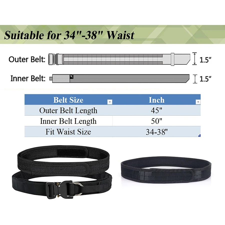 High Quality Wholesale Wear-resistant Tactical Durable Duty Belts Adjustable Training Wholesale Molle Belts