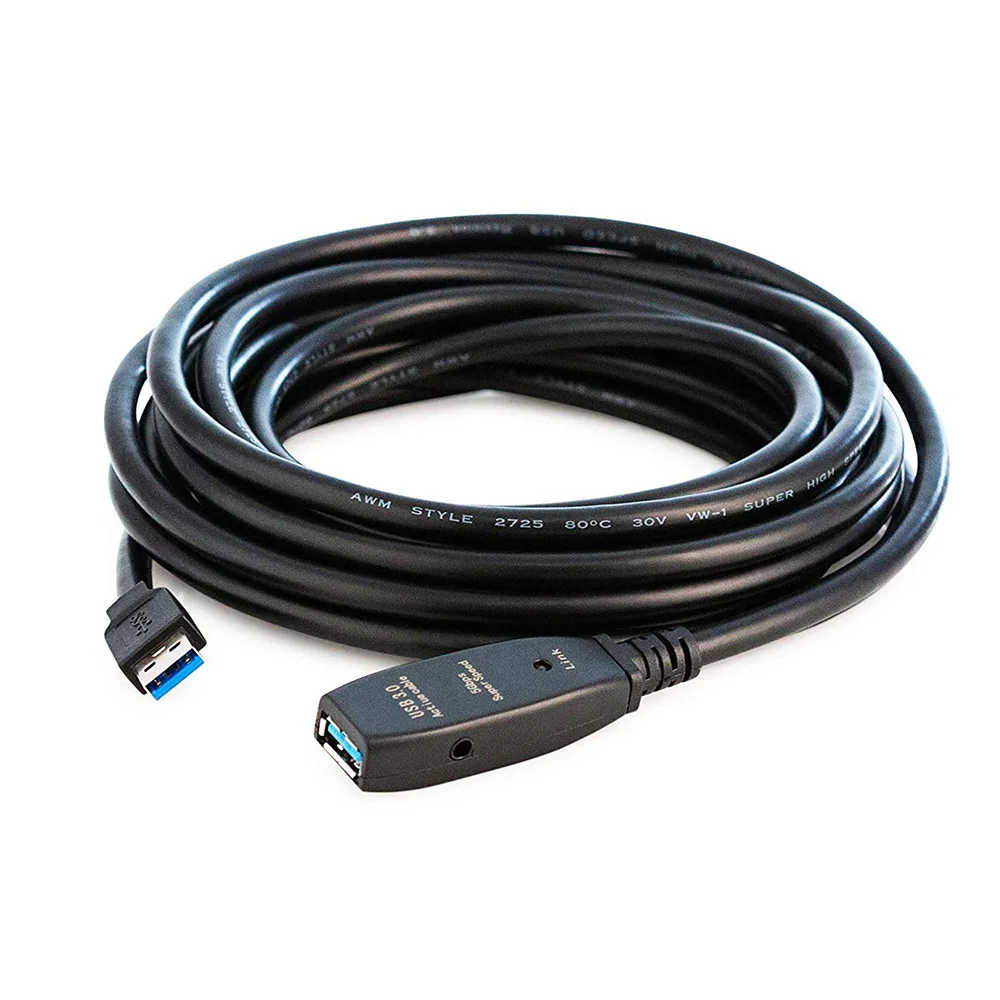 Активный Удлинительный кабель XANUAN USB 3,0, 10 м, штекер-гнездо, ретранслятор, шнур для принтера Oculus Xbox PS4 USB