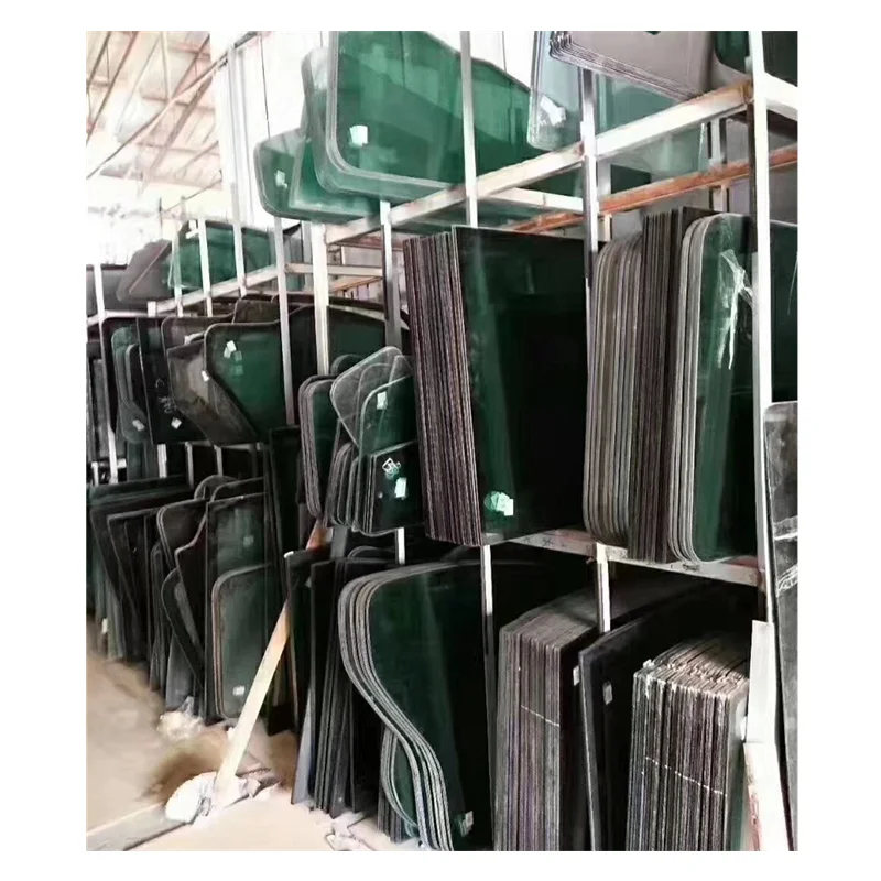 Construction Machinery Crawler Excavator Cabin Glass Drive Cab Door Spare Parts Yellow ISO9001 Certified High Quality