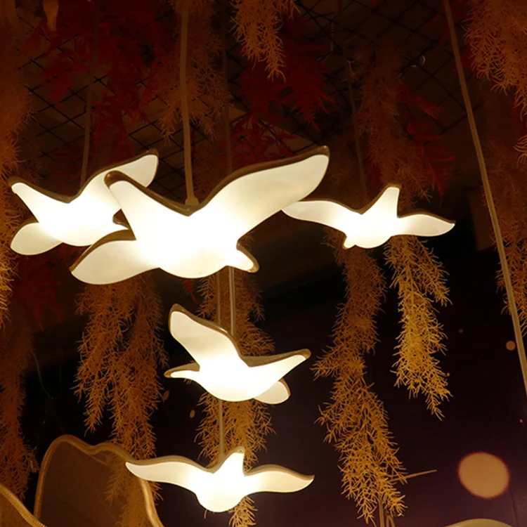 Source I341 New Design Seagull Chandelier Flying Bird Window Hotel ...