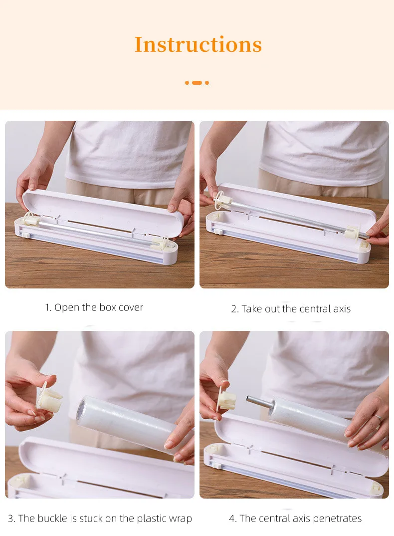 Wholesale Aluminum Foil And Plastic Wrap Dispenser With Slide