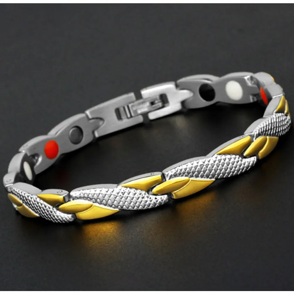 Braccialetto Magnetico Uomo YINOX - Acciaio Tungsteno Con 15 Magnet