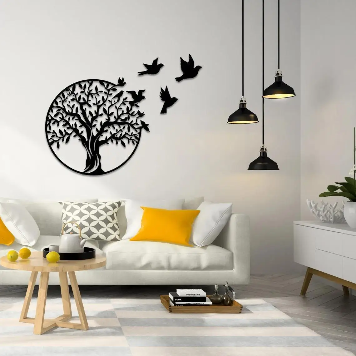 Tree of Life Wall Art Wall Hangings Gift Home Decor Metal Wall Art Decoration