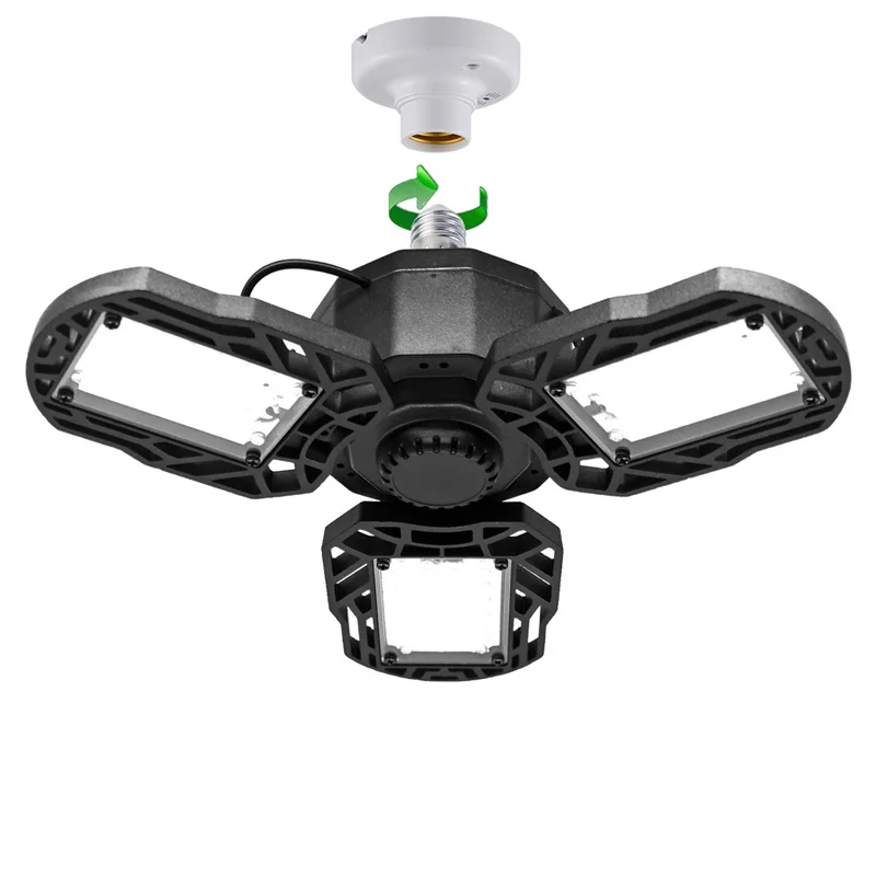 
 2020 Новый 60 Вт 5000k деформируемый светодиодный гаражный навес для автозаправочной станции с 3 регулируемыми панелями  