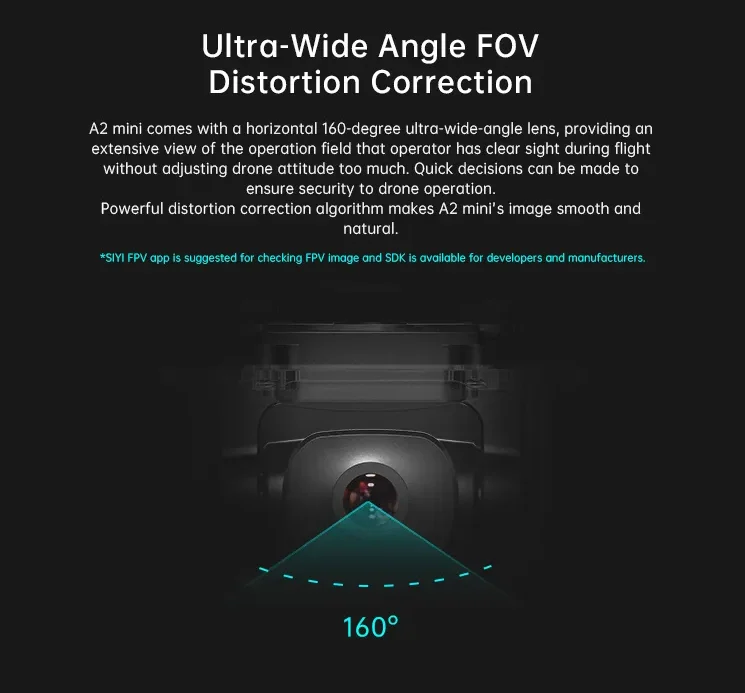 2024  Super wide Angle FPV Yuntai 1080 Starlight night vision industrial grade three guard inverted mode camera details