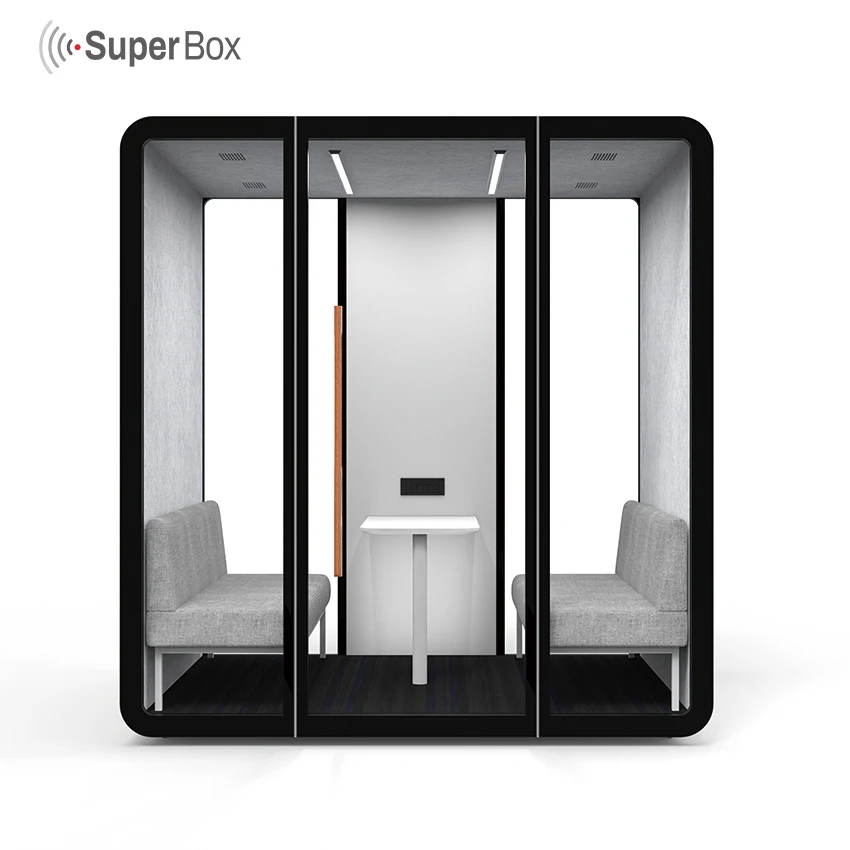 Портативная Звукоизоляционная акустическая Офисная Рабочая подставка алюминиевая звукостойкая офисная телефонная мини-будка Мобильная записывающая камера