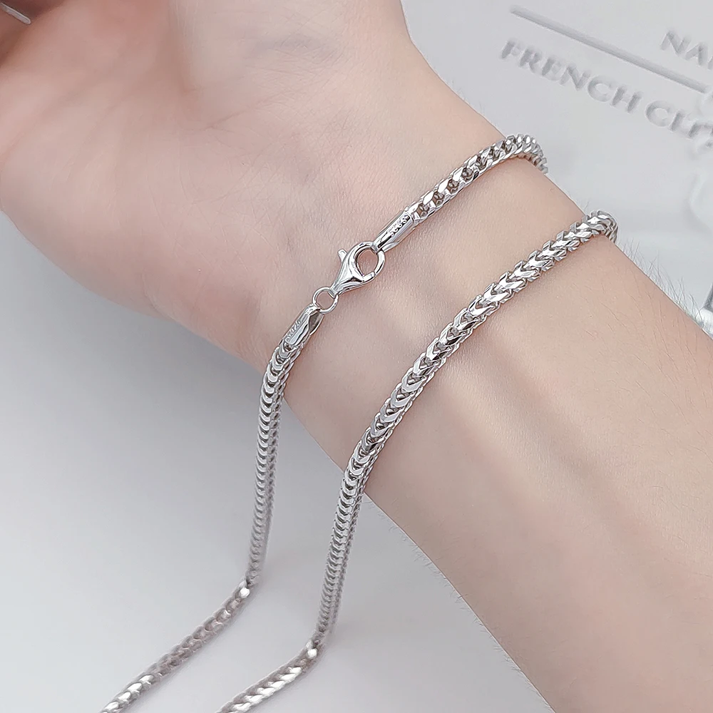 Wholesale 3mm Sterling Silver 925 Chain for Men | Classic Hip Hop