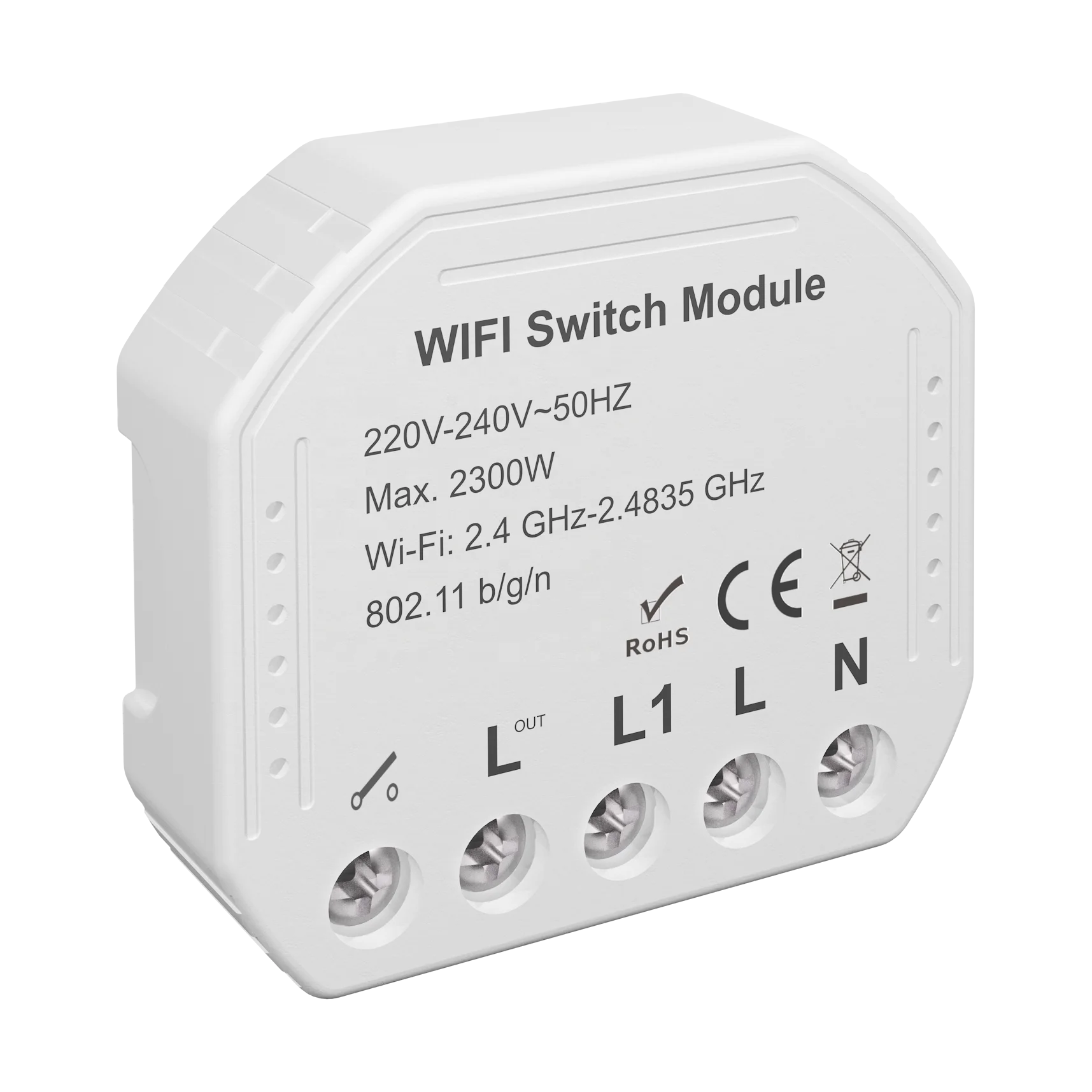 Tuya Basic 10A Smart WiFi Switch House Light Wireless Switch Domotica WiFi Light Switch  Work with Alexa