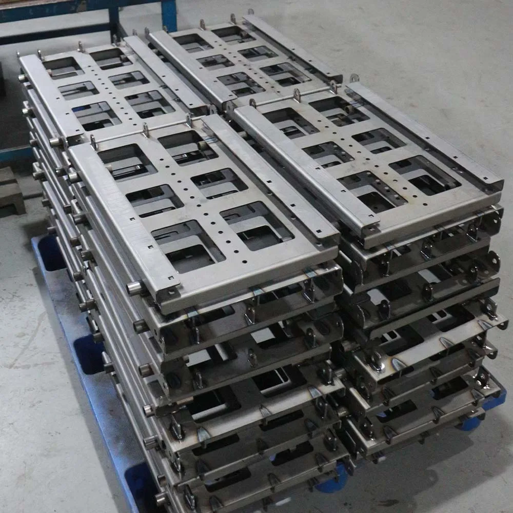 OEM Custom Sheet Metal Products Frame Steel Aluminum Bending Welding Parts Laser Cutting Fabrication for Trolley