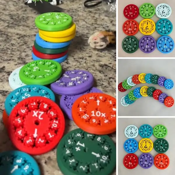 Math Fidget Spinners Educational Drawing Spinning Toys Learning ...