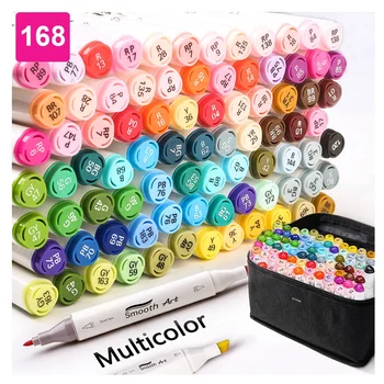 48 60 80 120 Colors Copic Markers Single Art Markers Brush Pen Sketch Alcohol  Based Markers Dual Head Manga Drawing Pens Art Supplies