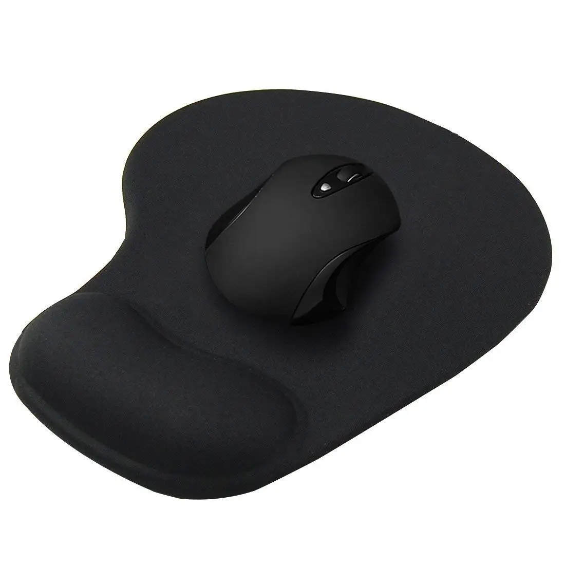 Fellowes Easy Glide Gel Wrist Rest/Mouse Pad, Black