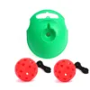 Green base with 2 red balls