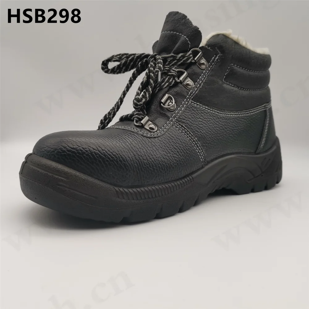 Zh,Heavy Industry Antipuncture Safety Boots With Warm Wool Lining Anti