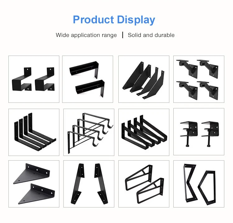 Heavy Duty Floating Shelves Bracket For Wall Metal Triangle Shelving