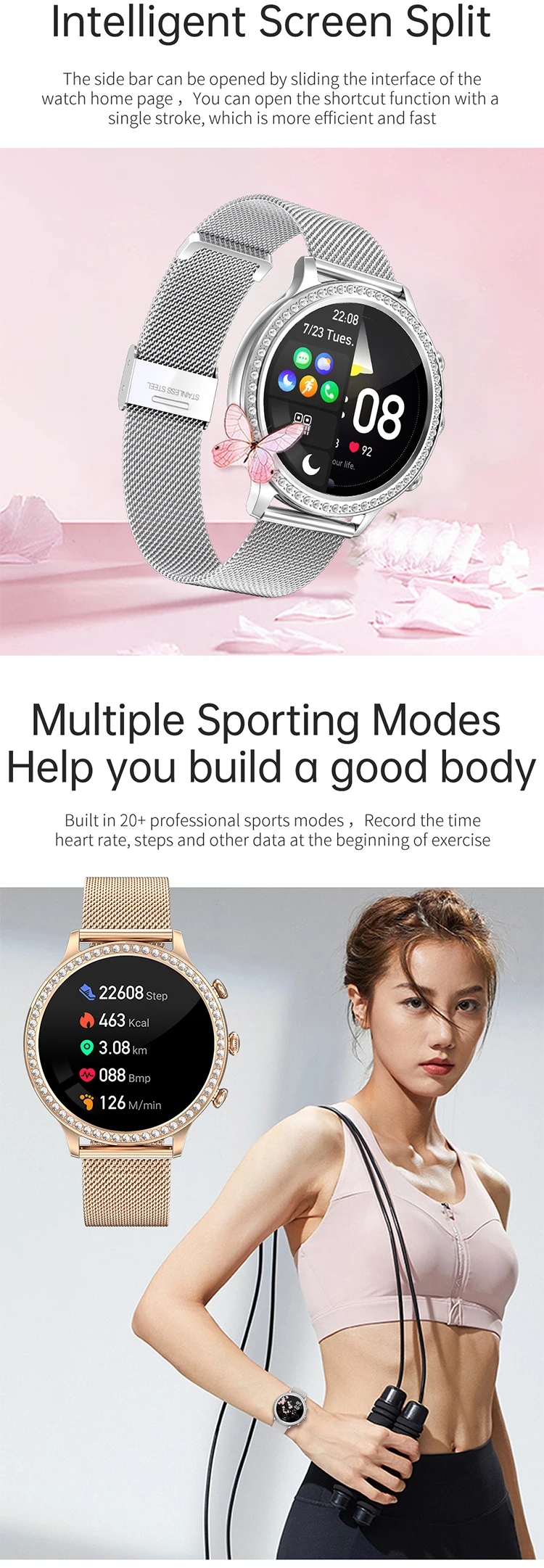 Chinese factory supplier supply  2025 I70 Relojes Smartwatch 1.32inch Heart Rate Blood Oxygen Detection Bt Talk Multiple Sports Modes Smart Watch For Women - Buy Menstrual Cycle Reminder blood Oxygen Measurement heart Rate 2025 Smart Watch Smart Watch For Women relojes Smart Watch