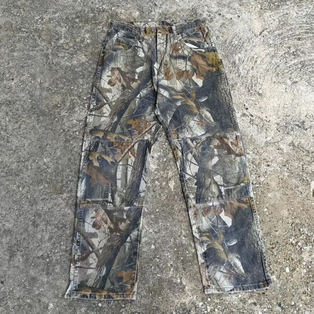 Larsur Custom Denim Factory Tree Full Printed Camo Straight Jeans Men ...