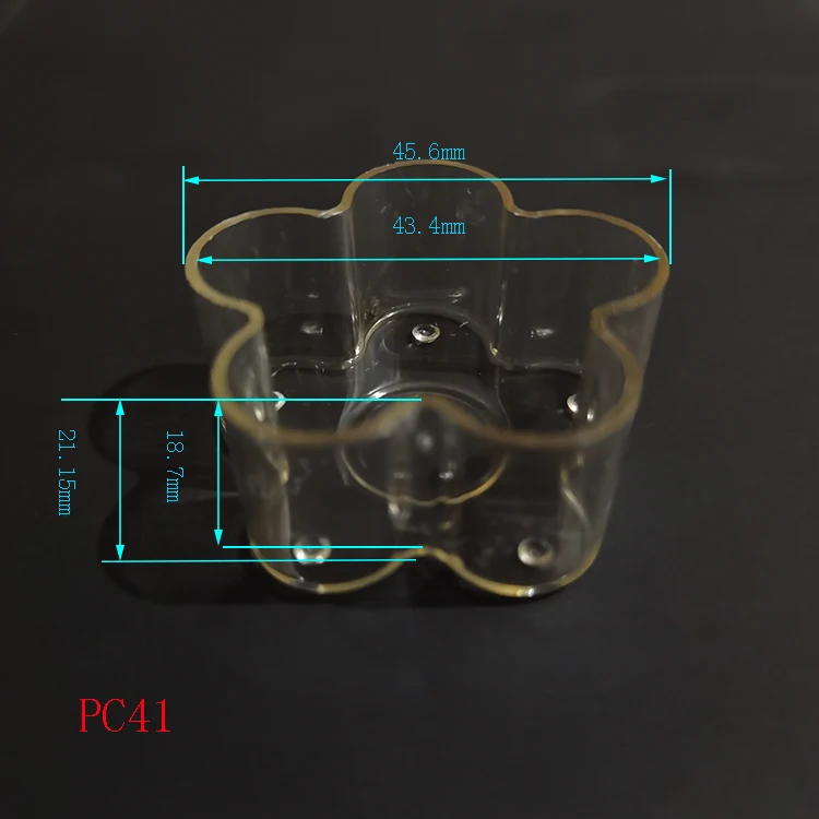Home Decoration Flower Shaped Tealight Cups Plastic Candle Holders