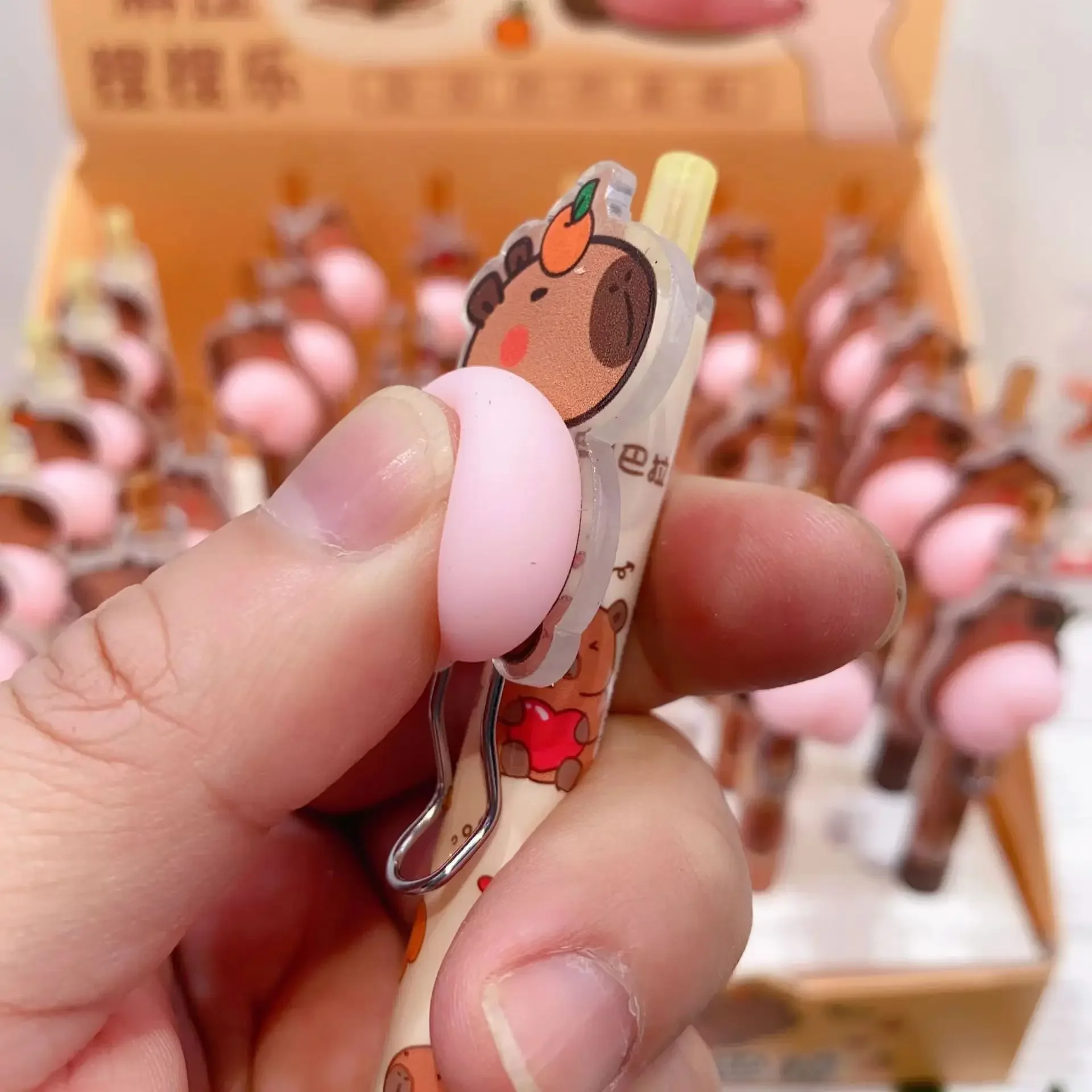 6 Radierbare Kugelschreiber Capybara – 0,5 Mm, Niedliches Design, Für Schule, Büro & Hausaufgaben