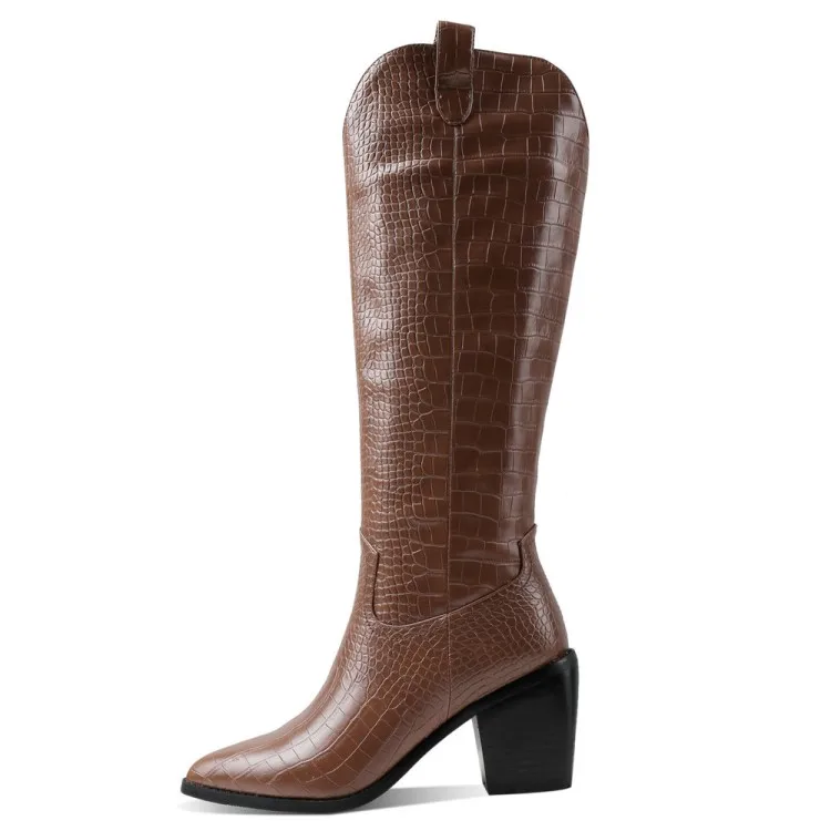 Amazon.com: Botas altas hasta la rodilla de las mujeres - Casual hermoso  anudado hasta la rodilla botas largas planas otoño invierno zapatos : Todo  lo demás