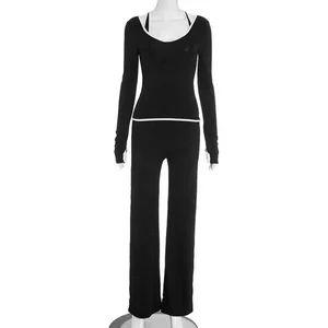 Dropshipping Wholesale 2026 Fall Winter Trendy Fitness Tracksuit Jogging Wear Women 3 Piece Set