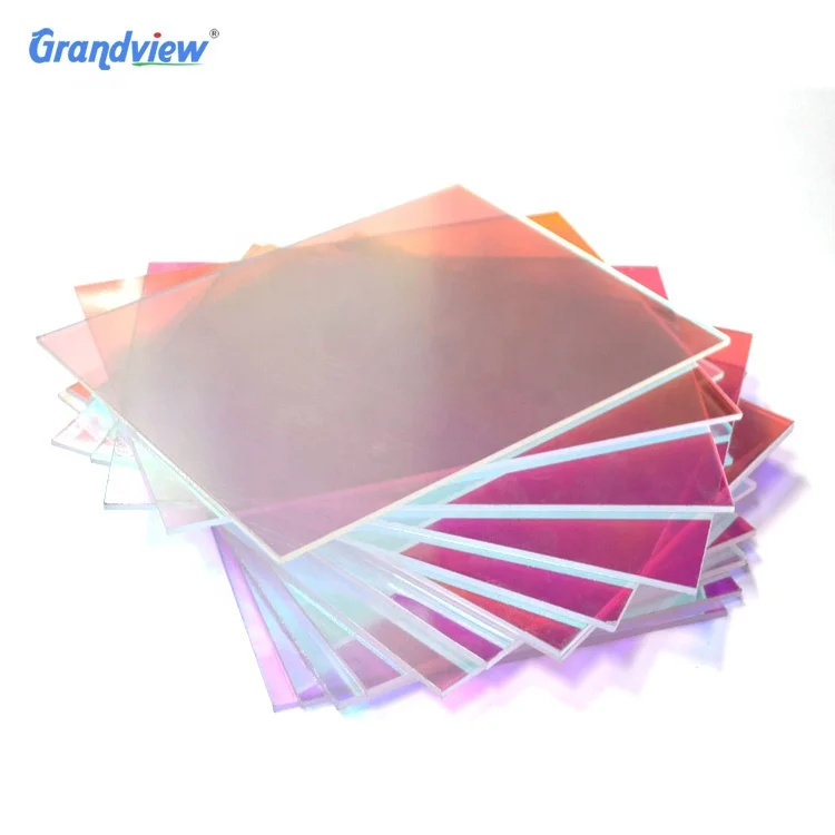Factory Price Customized Holographic Iridescent Acrylic Sheet rainbow Plexiglass