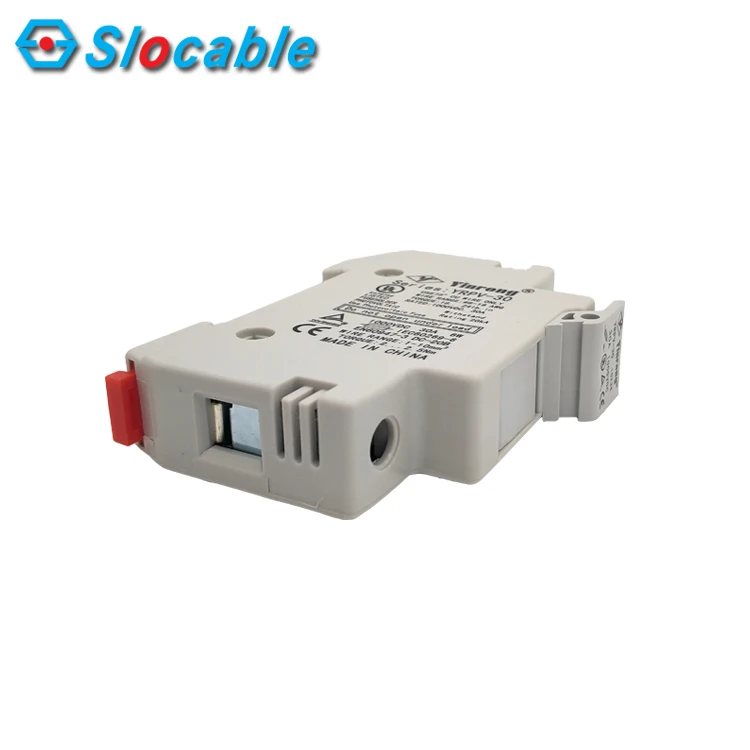 Slocable TUV CE Approved SDF1500V Mini PV DC Fuse 10x38 Solar Photovoltaic Fuse Holder with Light