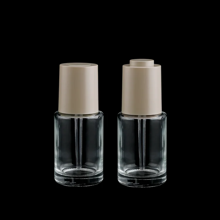 GB210 30ml Private Label High-Grade Clear Glass Dropper Bottle Supplier Face Serum Oil Skincare Packaging