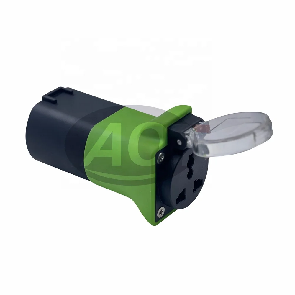 AOTAI EV charger plug Green Car type 2 to Schuko adapter EV adapter for BYD Xiao Peng Car