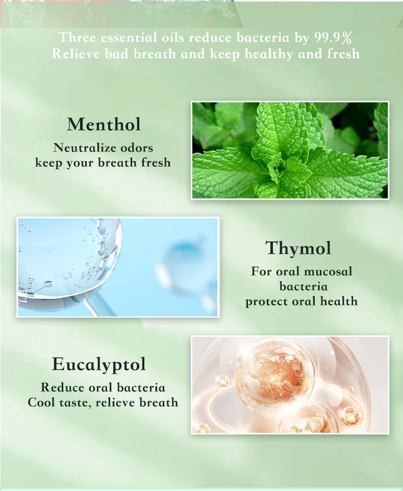 Bad Breath Remove Smokers Oral Spray Odor Control Breath Refresher Mint
