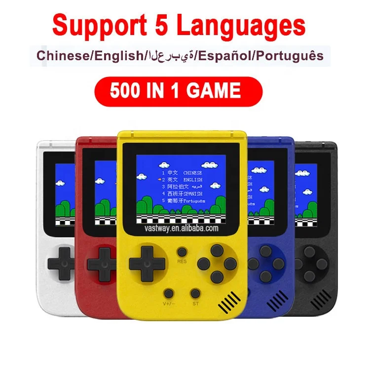 Console de jeu rétro portable - Noir - Écran LCD - Prise en charge de 2 Console de jeu rétro portable - Noir - Écran LCD - Prise en charge de 2