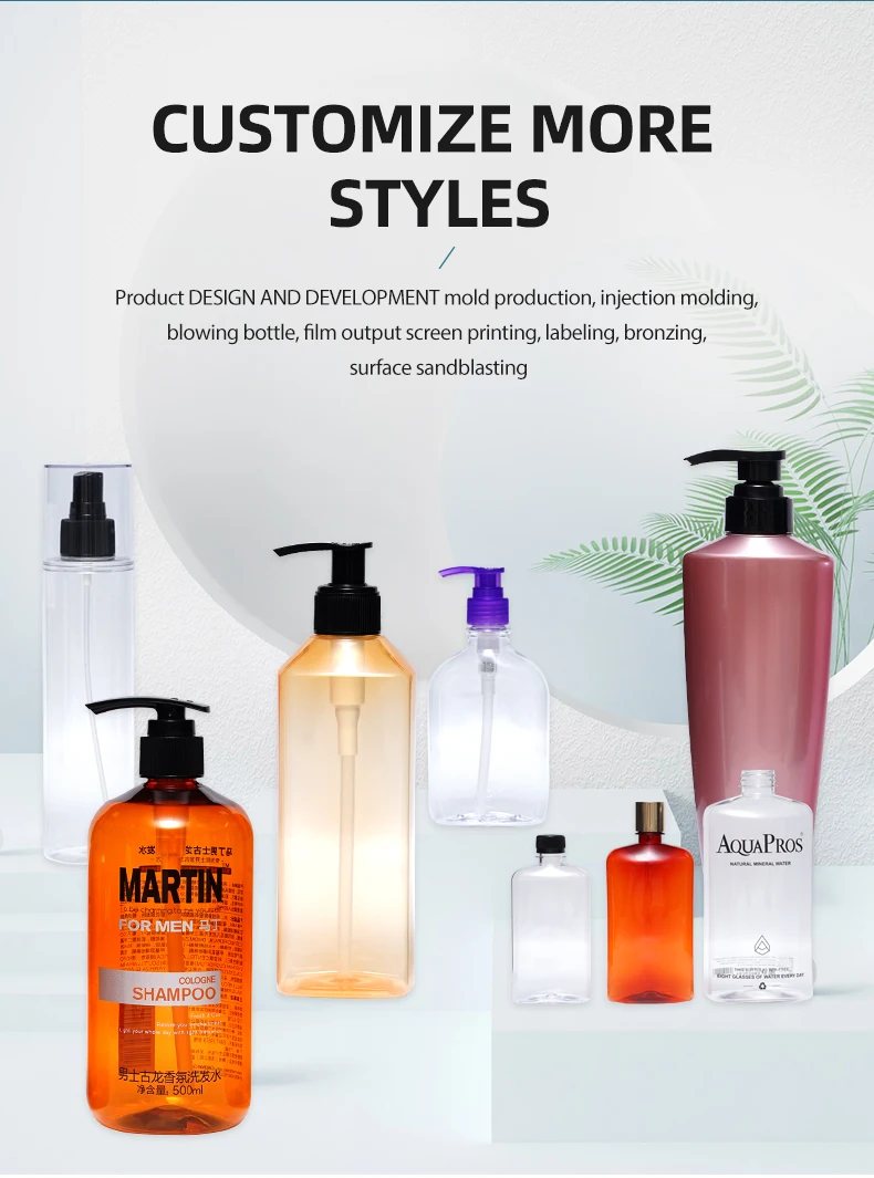 Unique Triangle Shaped Bottles 100ml 200ml 300ml Spray and Cosmetic Container