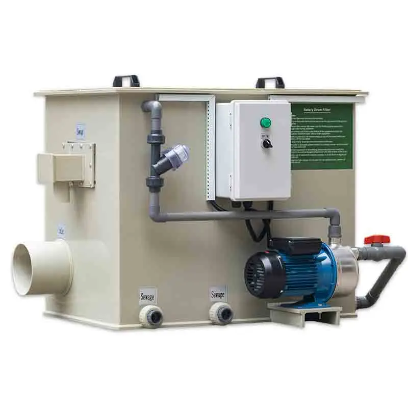 水中ポンプ付き 強制濾過器 ロータリードラムフィルター QL-PM5-D 新品