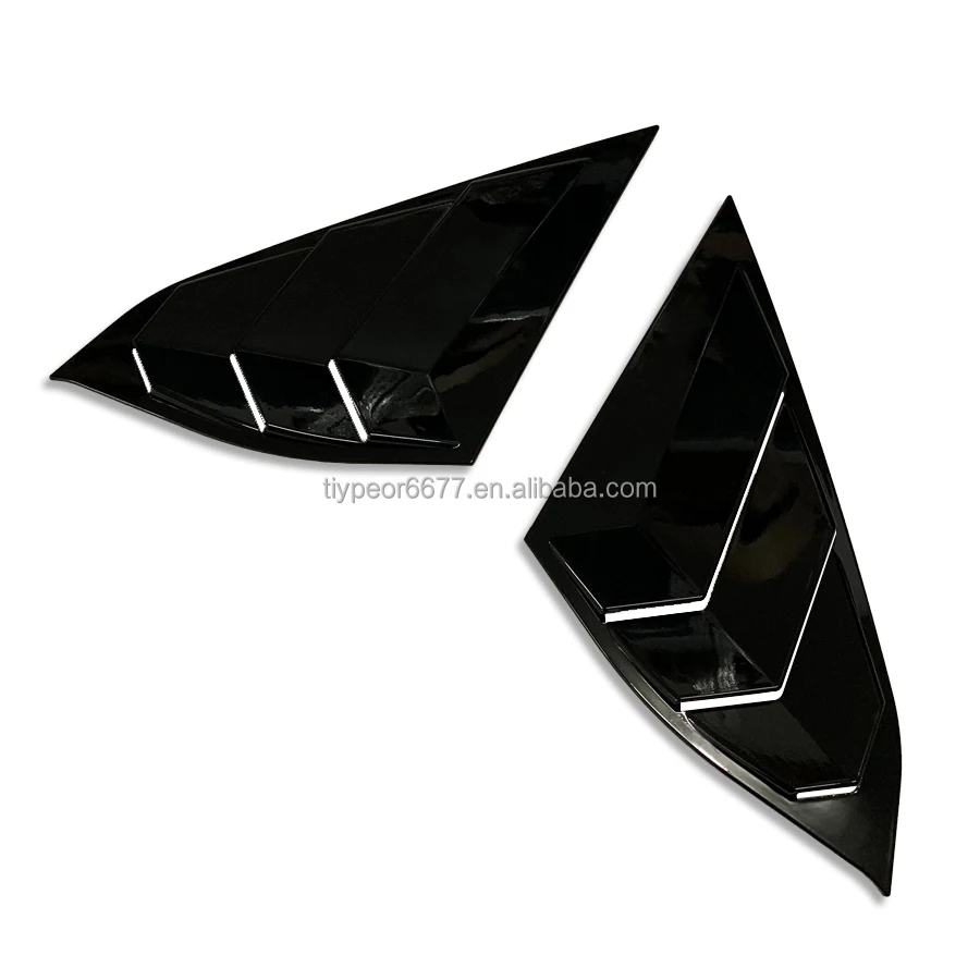 product tiypeor window louver for honda accord 2018 2022 gloss black jdm side vent rear window quarter louver-4
