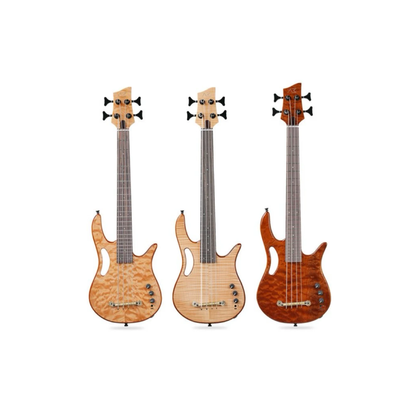 Akama Mini Bass Guitar - Silent, Portable, and Perfect for Beginners