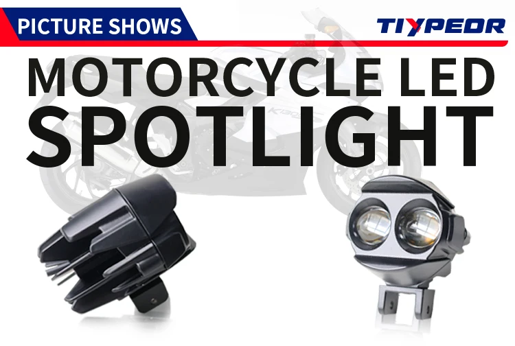 TIYPEOR Motorcycle Spotlight Headlight Waterbird Light Auxiliary Fog Light Super Bright LED Lights for ADV ATV UTV Off-Road manufacture
