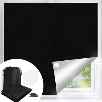 YA SHINE Portable fabric DIY Blackout Curtains Indoor window Blackout Blinds for any window size