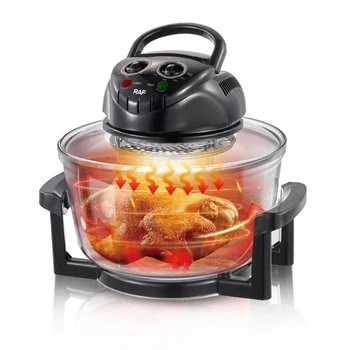 Newest Popular 12 L Countertop Cooker Wave Turbo Infrared Convection Oven Electric Halogen Oven with Rack and Tongs Alibaba