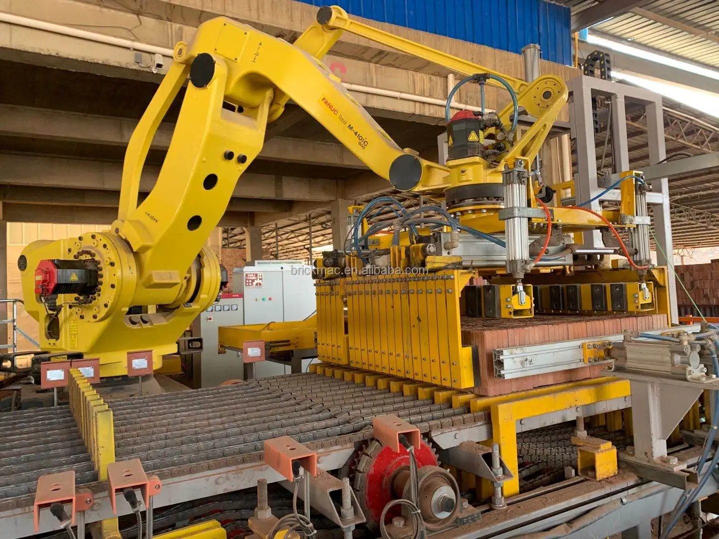Clay Brick Making Robot Tile Laying Fully Automatic Machine Robot Brick Stacking for Brick Laying Tiles Loading and Unloading