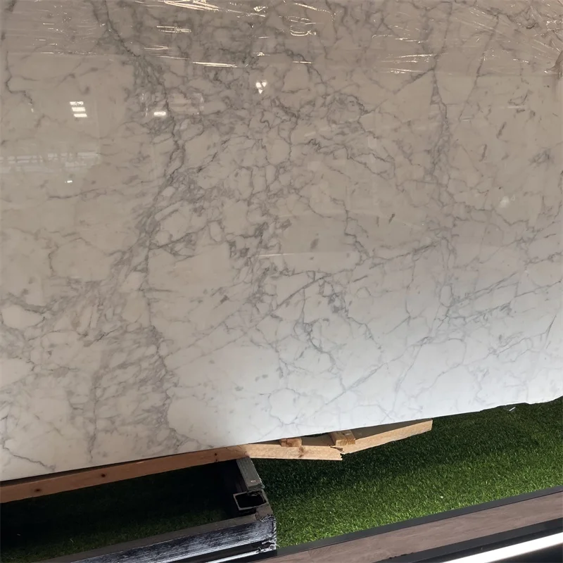 Italy Statuario Venato White Marble Slabs For Interior Decor Top quality Statuario Marble Tiles For Villa Wall Floor